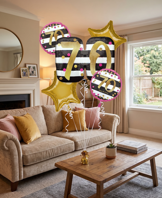70th Birthday Number Set