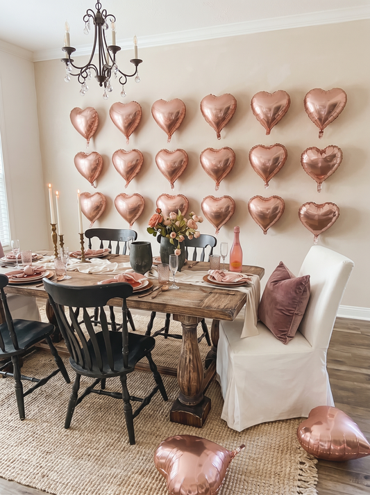 Air-Filled Heart Balloons