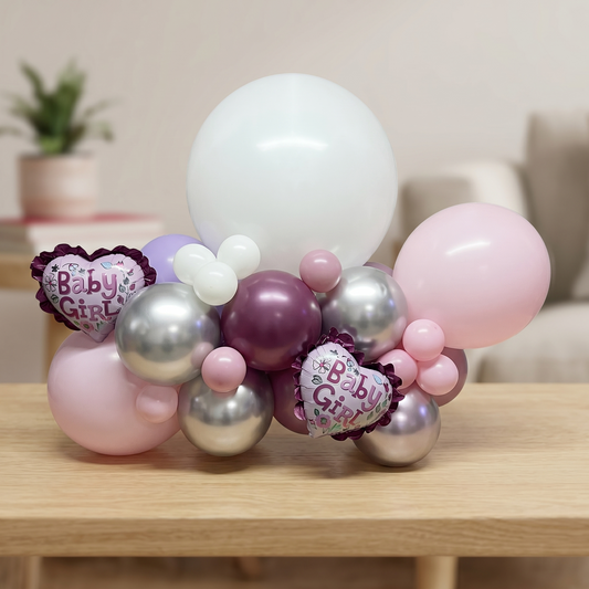 Baby Girl Balloon Garland
