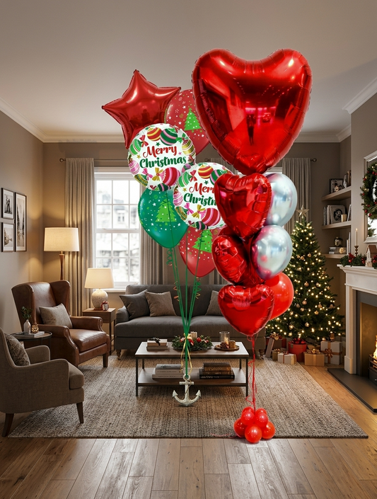 Merry Christmas Balloon Bouquet
