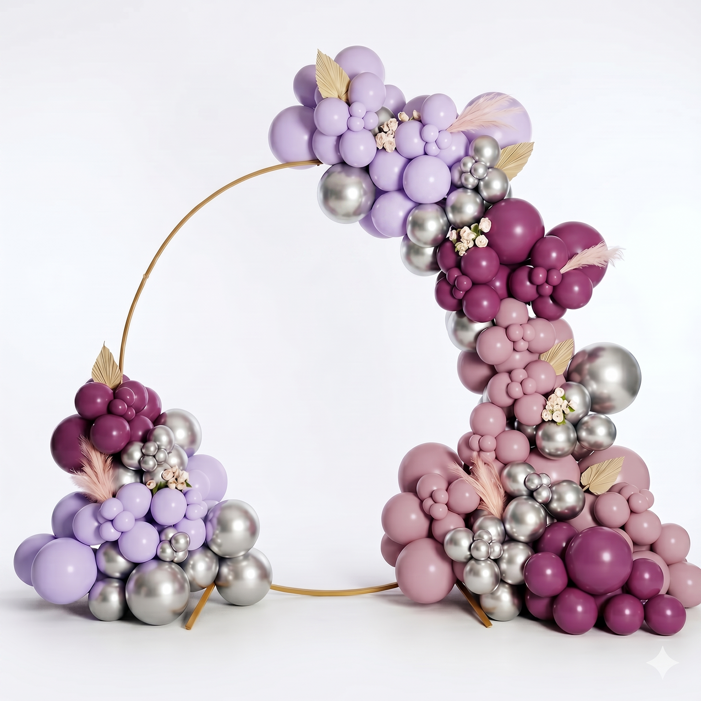 Metal Round Arch with Balloons