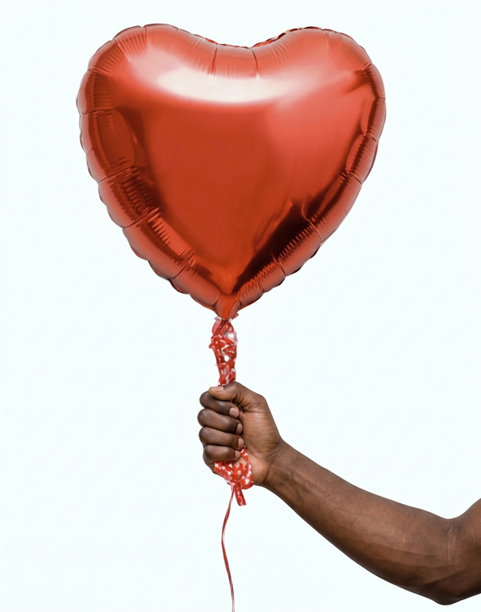 Red Heart Balloons Bouquet